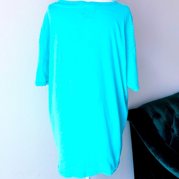 Lucky Brand Turquoise Graphic Tee - Picture 2 of 3